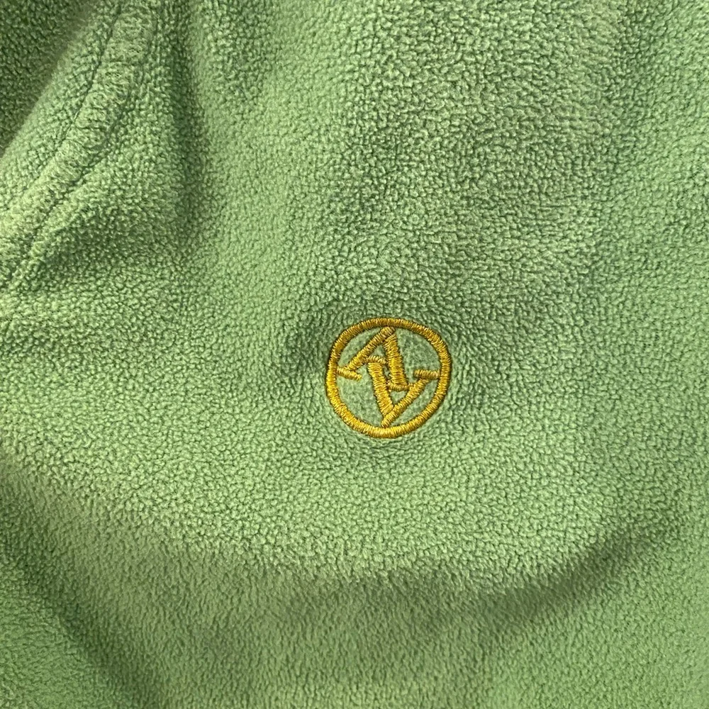 Vintage Adrienne Vittadini Green Fleece Pullover XL - Picture 2 of 4